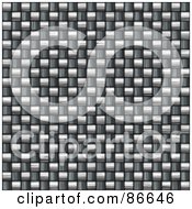 Royalty Free RF Clipart Illustration Of A Textured Carbon Fiber Background