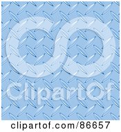 Royalty Free RF Clipart Illustration Of A Seamless Diamond Plate Textured Background Version 5
