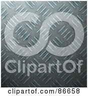 Royalty Free RF Clipart Illustration Of A Seamless Diamond Plate Textured Background Version 6