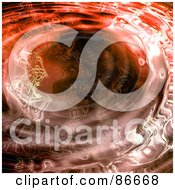 Royalty Free RF Clipart Illustration Of A Background Of Rippling Plasma Liquid by Arena Creative