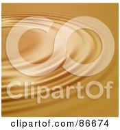 Poster, Art Print Of Circular Golden Ripple Background