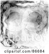 Royalty Free RF Clipart Illustration Of A Grungy Background Of Gray Swirls by Arena Creative