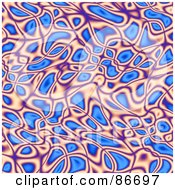 Poster, Art Print Of Funky Background Of Purple Pink And Blue Shapes