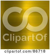 Royalty Free RF Clipart Illustration Of A Horizontally Brushed Gold Or Bronze Background