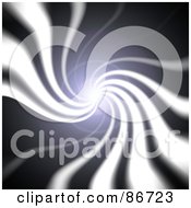 Royalty Free RF Clipart Illustration Of A Bright Swirling Light In A Dark Tunnel by Arena Creative