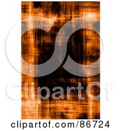 Royalty Free RF Clipart Illustration Of A Grungy Black And Orange Background