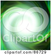 Poster, Art Print Of Bright Light In A Spinning Green Vortex