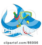 Poster, Art Print Of Cute Snorkel Shark