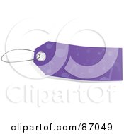 Blank Purple Music Note Patterned Sales Tag
