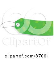 Poster, Art Print Of Blank Green Leaf Patterned Sales Tag