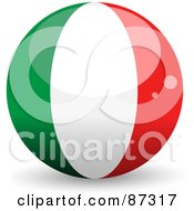 Poster, Art Print Of Shiny 3d Italy Sphere