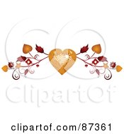 Poster, Art Print Of Golden Disco Heart And Vine Valentine Website Header Flourish