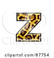 Panther Symbol Lowercase Letter Z by chrisroll
