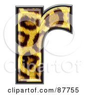 Panther Symbol Lowercase Letter R