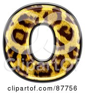 Poster, Art Print Of Panther Symbol Lowercase Letter O