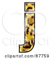 Royalty Free RF Clipart Illustration Of A Panther Symbol Lowercase Letter J