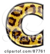 Poster, Art Print Of Panther Symbol Lowercase Letter C
