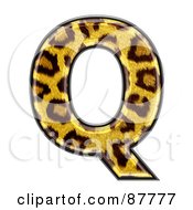 Panther Symbol Capital Letter Q by chrisroll