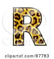 Poster, Art Print Of Panther Symbol Capital Letter R