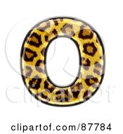 Poster, Art Print Of Panther Symbol Capital Letter O