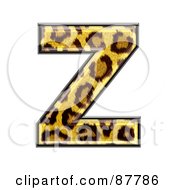 Poster, Art Print Of Panther Symbol Capital Letter Z