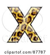 Royalty Free RF Clipart Illustration Of A Panther Symbol Capital Letter X