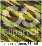 Poster, Art Print Of Green Brown Black And Yellow Army Camouflage Background