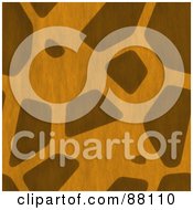 Royalty Free RF Clipart Illustration Of A Seamless Giraffe Skin Pattern Background