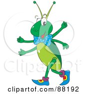 Cute Four Armed Cricket Walking In Boots