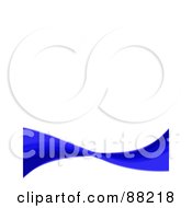 Royalty Free RF Clipart Illustration Of A Blue Swoosh Background Template Version 4