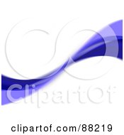 Royalty Free RF Clipart Illustration Of A Blue Swoosh Background Template Version 5
