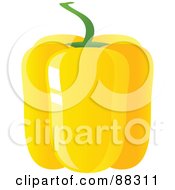 Poster, Art Print Of Shiny Yellow Bell Pepper