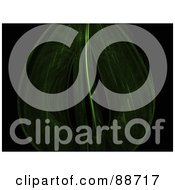 Poster, Art Print Of Abstract Green Glass Design On Black