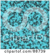Royalty Free RF Clipart Illustration Of A Blue And Black Marble Texture
