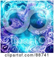 Poster, Art Print Of Purple And Blue Liquid Plasma Background