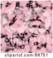 Royalty Free RF Clipart Illustration Of A Pink And Black Rose Marble Texture Background