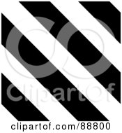 Royalty Free RF Clipart Illustration Of A Diagonal Background Of Black And White Stripes