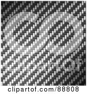 Royalty Free RF Clipart Illustration Of A Shiny Diagonal Carbon Fiber Background