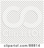 Royalty Free RF Clipart Illustration Of A Seamless Chain Link Fence Background Over White by Arena Creative