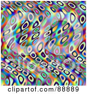 Royalty Free RF Clipart Illustration Of A Wavy Funky Kaleidoscope Background