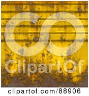 Royalty Free RF Clipart Illustration Of A Grungy Rusty Metal Wall
