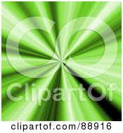 Poster, Art Print Of Green Vortex Burst Background