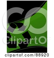 Poster, Art Print Of Green And Black Recycle Background