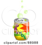 Poster, Art Print Of Bubbles Over A Grunge Soda Can