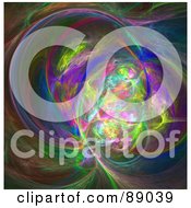 Royalty Free RF Clipart Illustration Of An Abstract Fractal Background 35