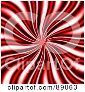 Royalty Free RF Clipart Illustration Of A Red And Black Vortex Swirl Background by Arena Creative