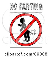 Prohibited Symbole Over A Silhouetted Person Fating
