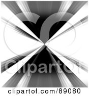 Royalty Free RF Clipart Illustration Of A Black And White Vortex Burst
