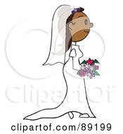 Poster, Art Print Of Hispanic Bride In Her Gown