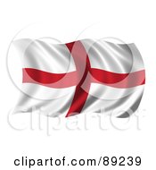 Royalty Free RF Clipart Illustration Of A 3d Silky Rippling England Flag